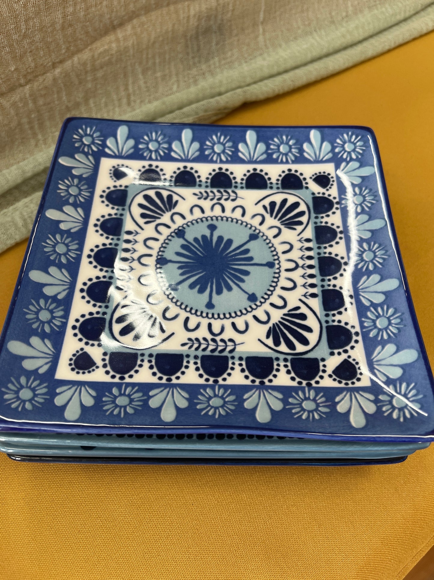 Porcelain Mediterranean Plate Set