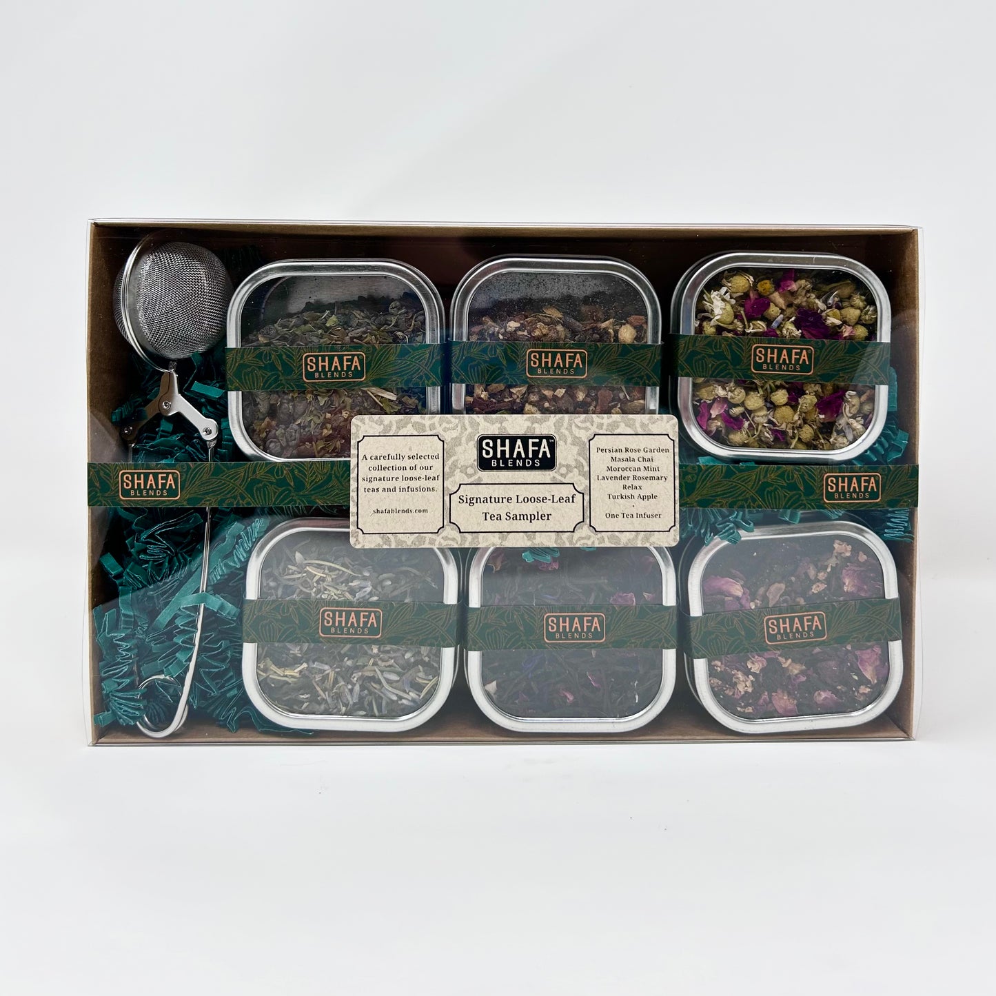 Signature Loose-Leaf Tea Sampler Box, Front Side