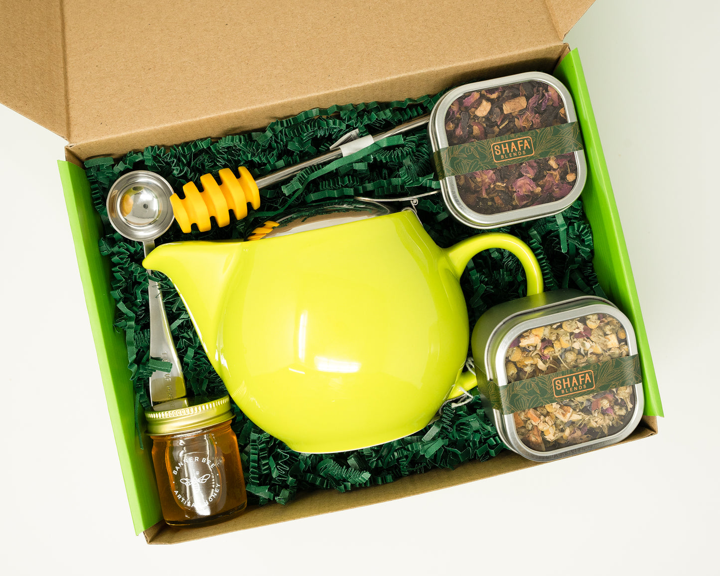 Tea, Honey, and Teapot Gift Set