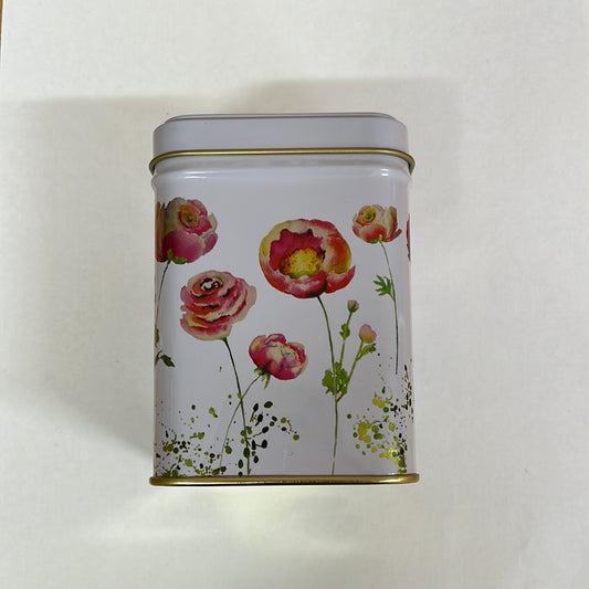 Flower Pattern Tea Tins - Empty