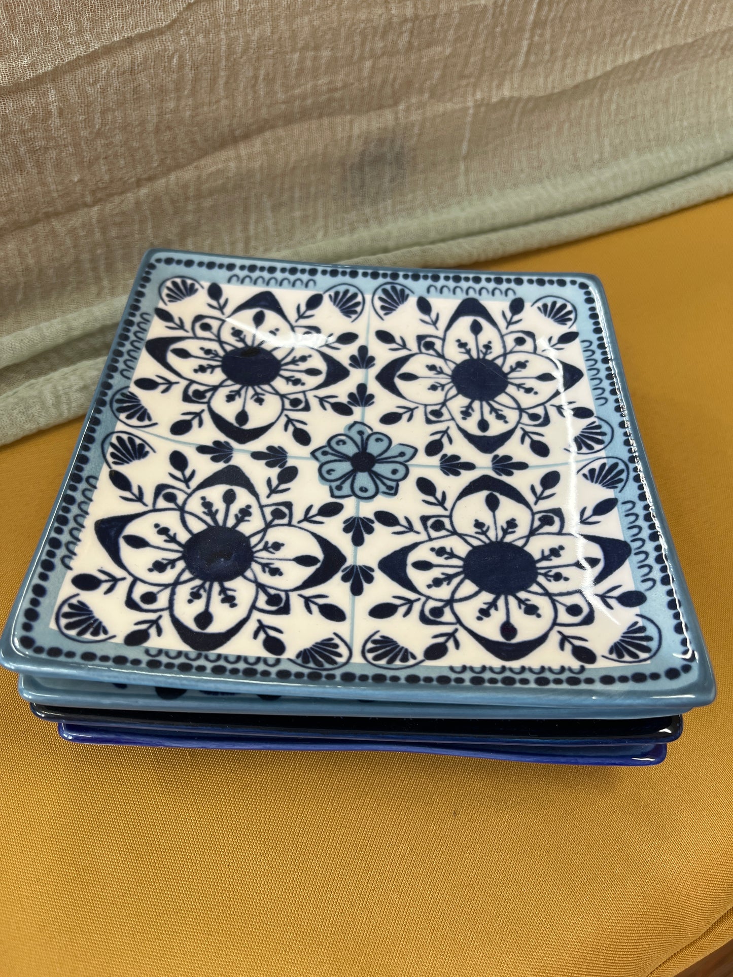 Porcelain Mediterranean Plate Set