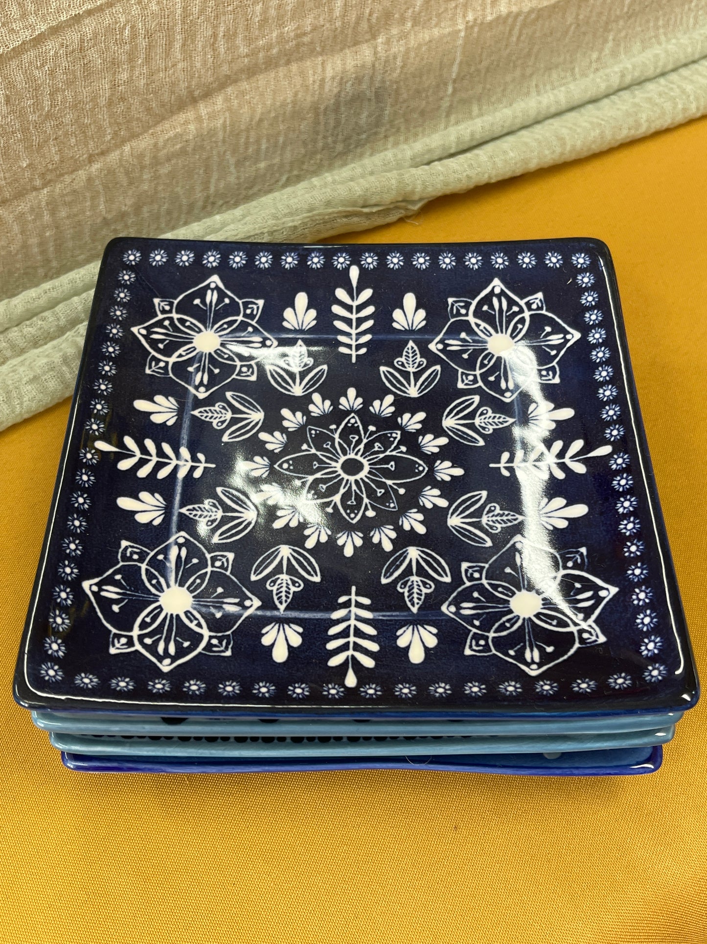 Porcelain Mediterranean Plate Set