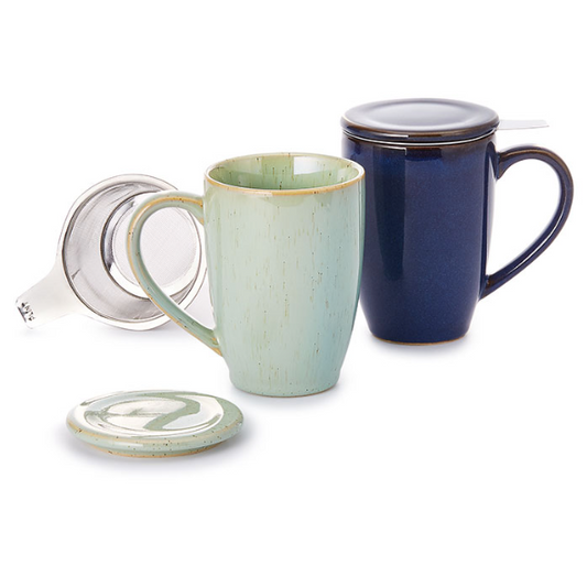 Ceramic Infuser Mug with Lid