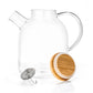 Glass Teapot - Large, Disassembled, Side View