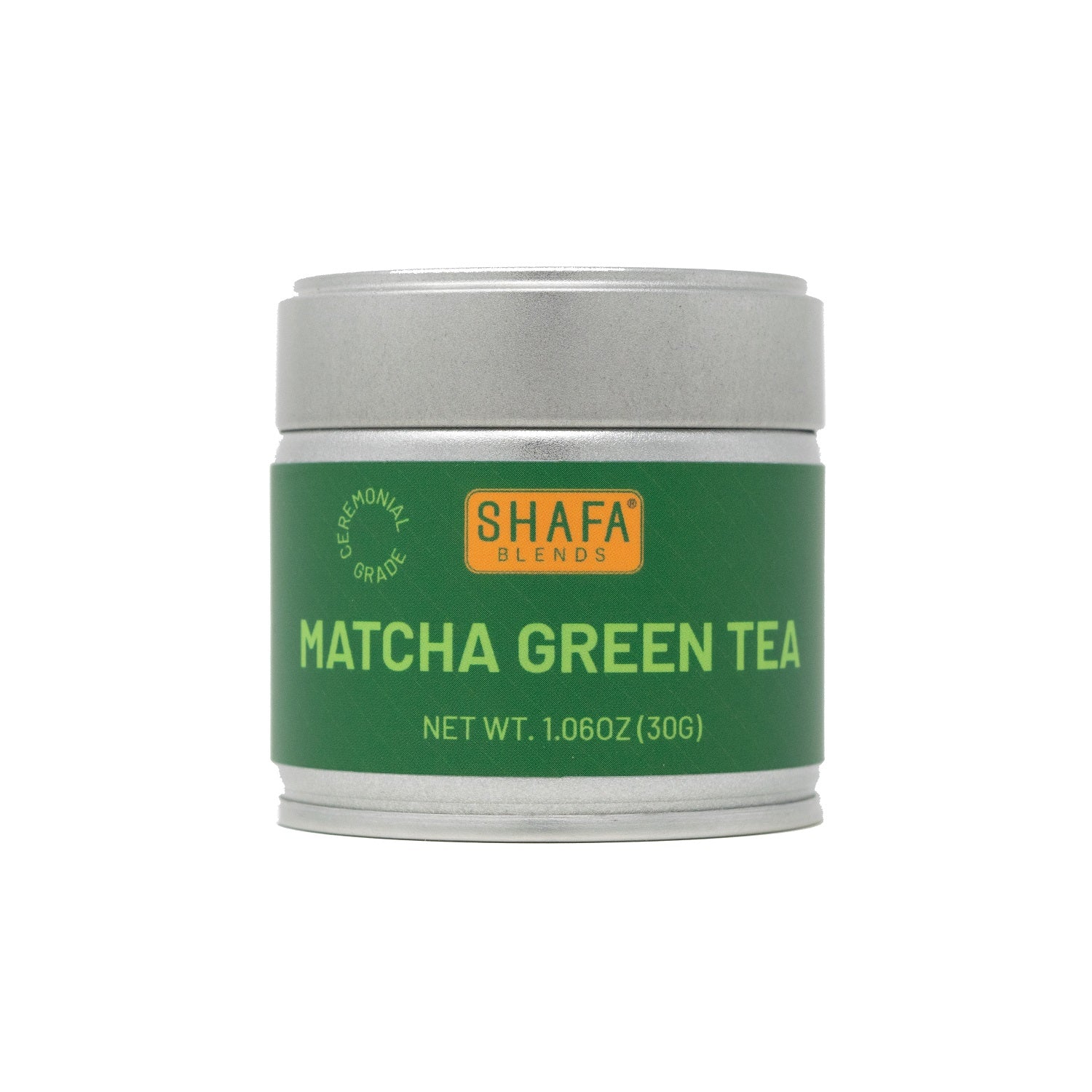 Matcha Green Tea Matcha Powder Tin, Front Side