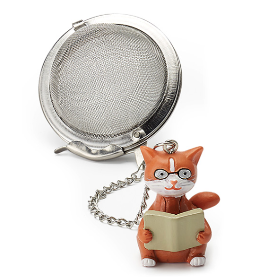 Tea Ball Infuser, Cat, Front Side