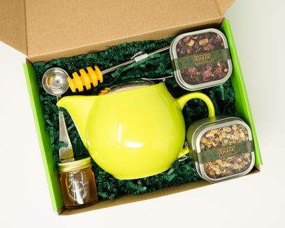 Tea, Honey, and Teapot Gift Set