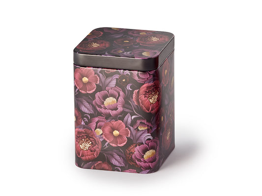 Purple Floral Tin