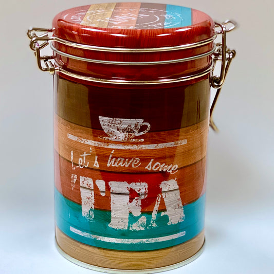 Tea Tin with Latch (Red)
