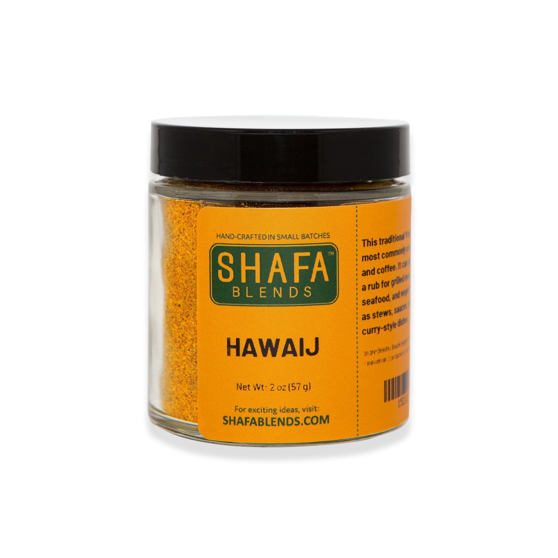 Hawaij Seasoning Jar, Front Side