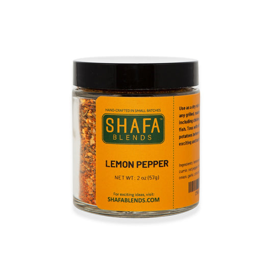 Lemon Pepper Seasoning Jar, Front Side
