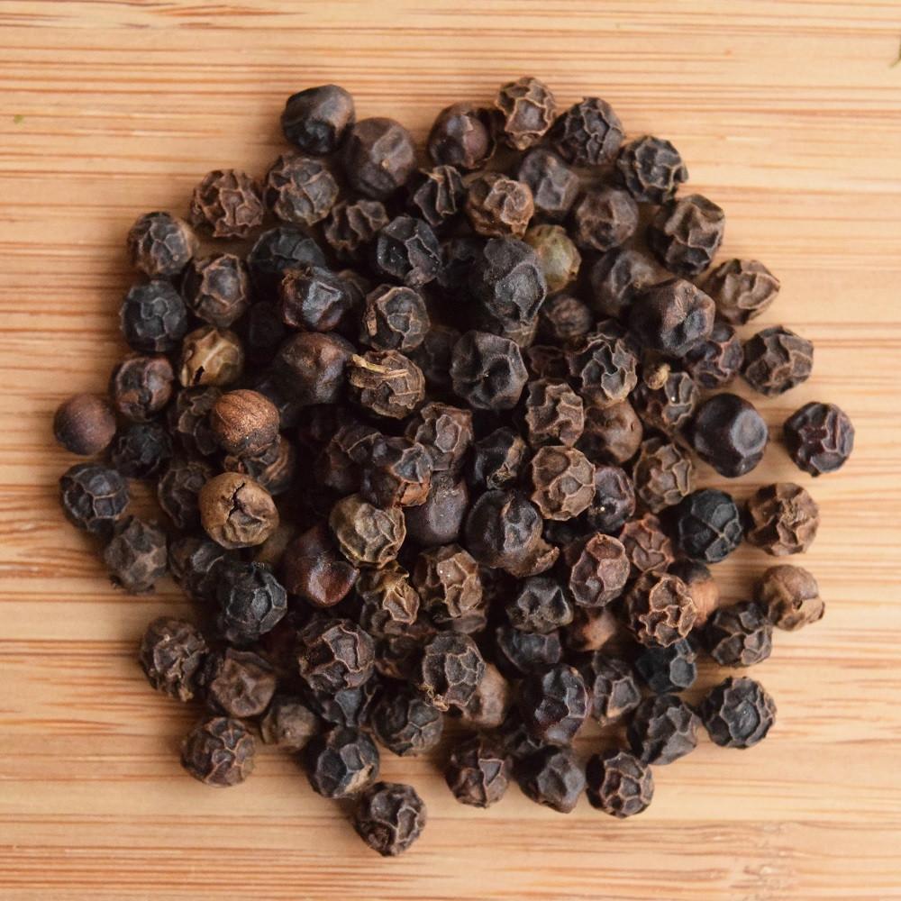 Tellicherry Black Peppercorns, Tellicherry Indian Black Peppercorns, Loose Whole Peppercorns